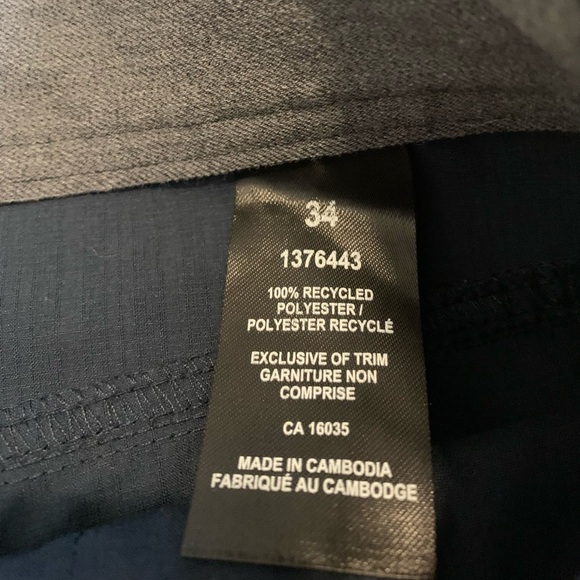 BC Clothing Co. Men's Outdoor/Travel Shorts - Size 34 - Navy Blue - Picture 7 of 7